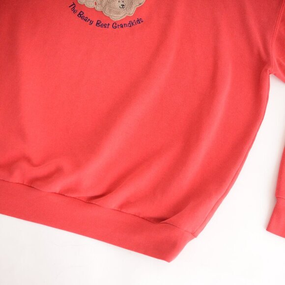 Vintage M&C Sportswear Red Grandma Teddy Bear Crewneck Sweater XL - Picture 6 of 10